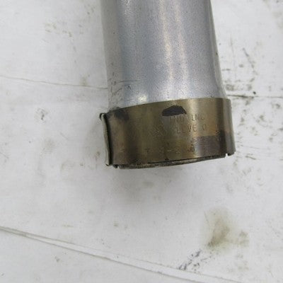 Pair of Vtg Chrome Staggered Dual Exhaust Header Pipes Harley Ironhead