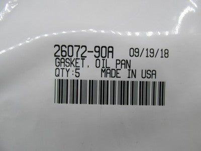 Lot of 1 Harley Davidson NOS Oil Pan Gasket 26072-90A