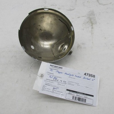 Vintage Harley ATC SAE M 92 Chopper Style Headlight Bucket 6" Housing