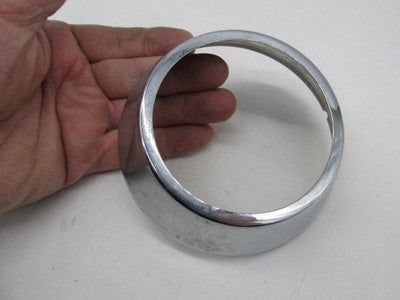 Harley Chrome Gauge Bezel 4-1/4 OD 2-7/8 ID 1-1/8 Height Universal Vin