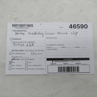 Harley-Davidson OEM Saddlebag Lower Mount Spring Clip 90949-63A