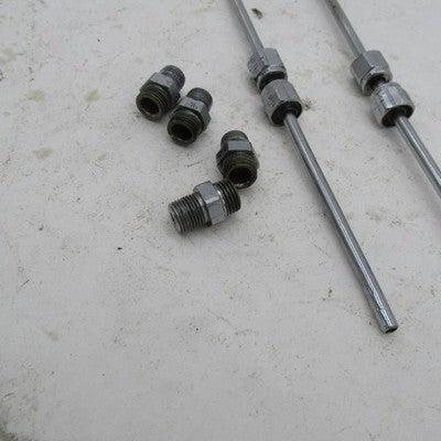 Pair of Harley OEM Rocker Box Oil Lines w/ Fittings Ironhead Sportster