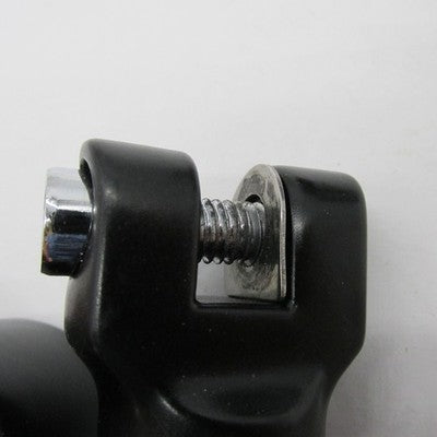 Pair of Genuine Kuryakyn Black Highway Peg Mounts w/ 1.25" Magnum Clam