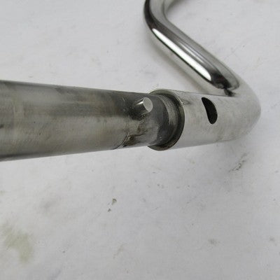 Harley OEM 1.25" Fat Mini Ape Hanger 10" Rise Chrome Drilled Handlebar