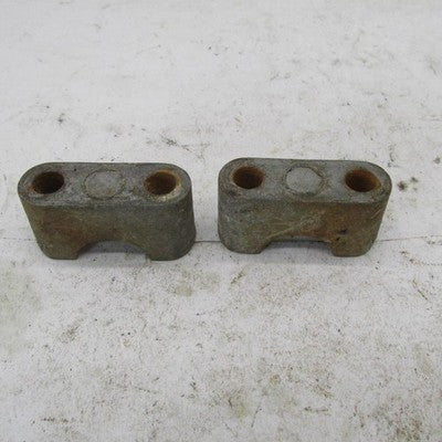 Pair of Triumph BSA OEM Brake Fork Leg Axle Caps 97-4456 97-4457