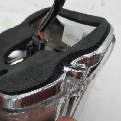 Harley-Davidson OEM Bar & Shield LED Tail Lamp Smoke Lens Chrome Bezel