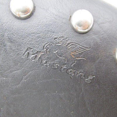 Mustang Adjustable Smooth Driver Backrest w/Chrome Studs Harley Tourin