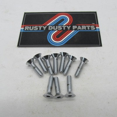Lot of 10 Genuine Harley-Davidson OEM NOS Chrome Flat Head Allen Screw