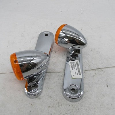 Harley Davidson OEM 14-23 Touring Front Turn Signals Chrome 67800161 6