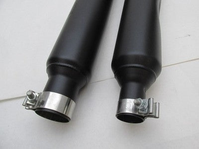 Harley-Davidson Genuine Stock Black Exhaust Mufflers 64900765B  64900766A