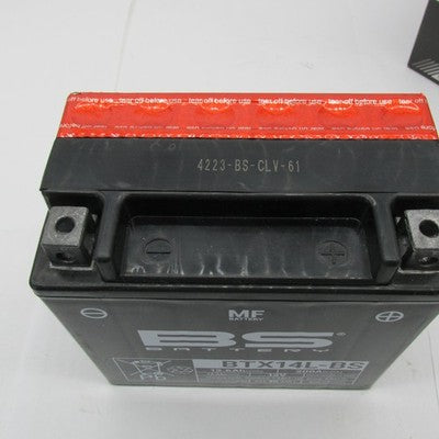BS Battery NIB 12V AGM Maintenance Free Powersports Battery BTX14L-BS