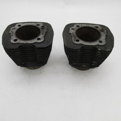 Pair of S&S Cycle Harley 84-99 EVO Big Twin 80" Black Cylinders 3.6" B