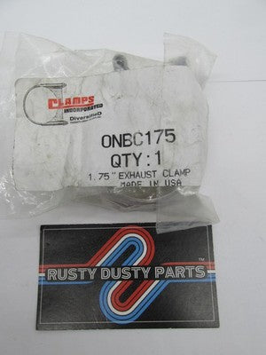 Motorcycle Single Bolt Exhaust Muffler Clamp Band 1.75" 1-3/4" ONBC175