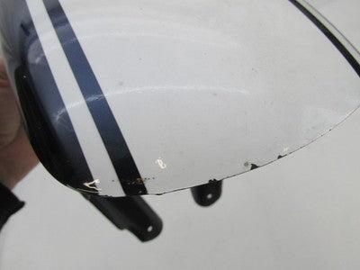 Buell Harley Thunderbolt S3 White & Blue Front Fender Racing Stripes