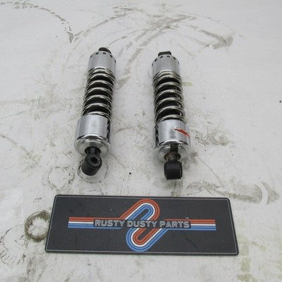 Progressive Suspension 12" Harley Dyna 412 Rear Shocks Chrome 1436 230