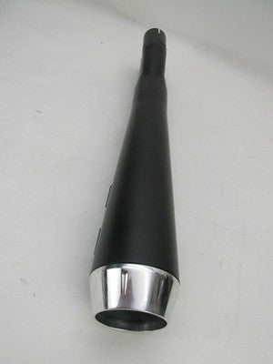 Bassani NOS Indian Scout 2 into 1 Megaphone Exhaust Short Black 8S12JB