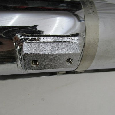 Pair of Harley OEM Twin Cam Softail Chrome Mufflers w/ Shields 65090-0