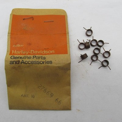 Lot of 10 Harley Davidson Genuine NOS Choke Release Springs 27669-66