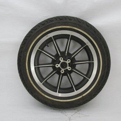 Harley OEM 87-99 Touring 16x3 Cast Mag 10-Spoke Front Wheel w/ Tire 43