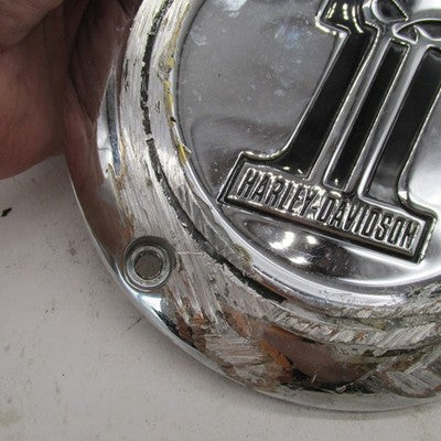 Harley Davidson Genuine Willie G Derby Cover Skull #1 Chrome
