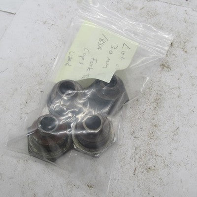 Lot of 4 Triumph BSA Genuine 30mm Fork Tube Top Caps Fork Top Nuts Chr