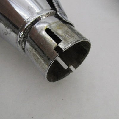 Pair Harley OEM Chrome Catalytic Slip-On Exhaust Mufflers FXST 08-17 6