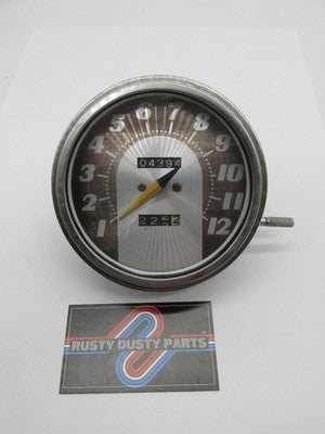 Harley Aftermarket 4.75" Tachometer Tach Gauge Mechanical Drive ODO