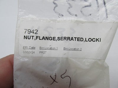 Lot of 11 Harley OEM NOS 3/8"-24 x 9/16" Hex Serrated Flange Locking N