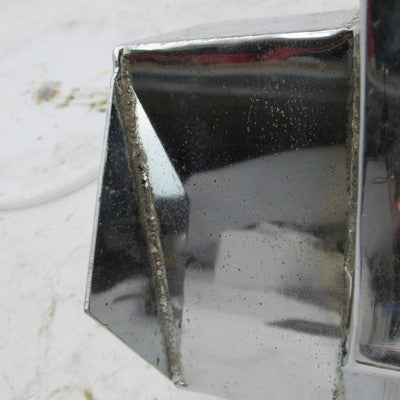 Vintage Chrome Hexagon Horseshoe Oil Tank Rigid Chopper Harley Triumph