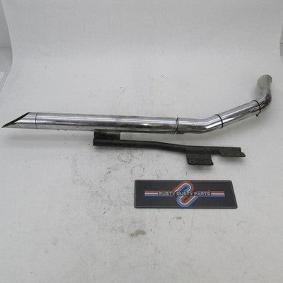 Harley Vance & Hines Chrome Straight Shots Exhaust Muffler Pipe w/ Mou
