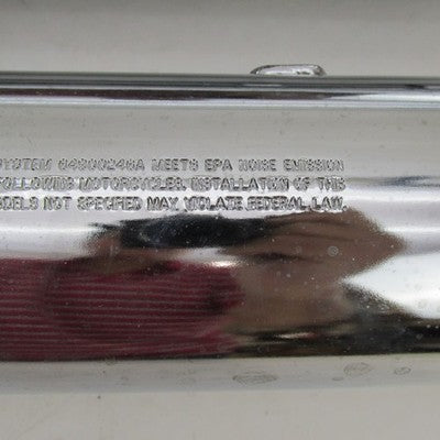 Pair of Harley-Davidson OEM Stock 17-22 Freewheeler Chrome Mufflers 64