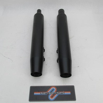 Harley Davidson OEM Stock Touring Black Slip On Mufflers 64901268 6490