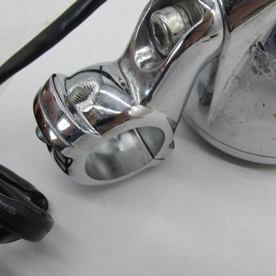 Pair of Kicker Chrome Handlebar Mounted Enclosed Speakers Weather Proo