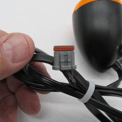 Genuine Harley-Davidson OEM Matte Black Bullet Turn Signal Light Pair