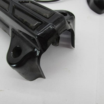 Aftermarket Harley '14+ Touring Gloss Black LED Lighted Lower Fork Leg