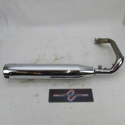 Harley OEM Stock 23-24 CVO Chrome Exhaust Muffler w/ Crossover Pipe 64