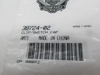 Lot of 4 Harley-Davidson Genuine NOS Switch Cap Clips 38724-02
