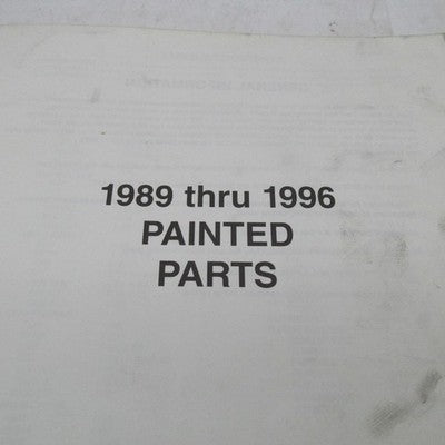 Harley Davidson Genuine 1989-1996 Painted Parts Catalog Factory Manual