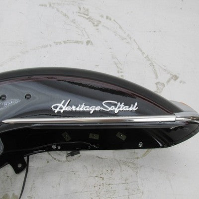Harley OEM NOS 99-02 Heritage Softail Front Fender Black Pinstripe 599