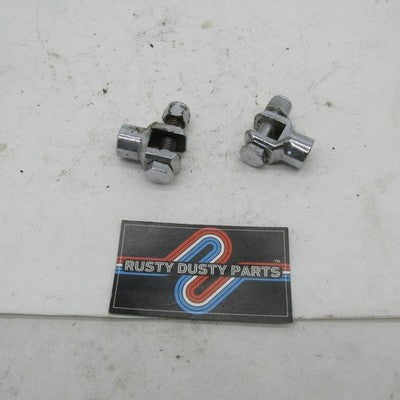 Pair of Harley OEM Footrest Support Footpeg Clevis Bracket & Hardware