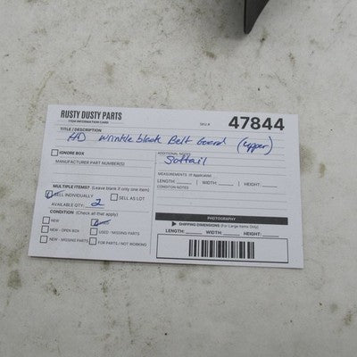 Harley Davidson OEM Wrinkle Black Upper Belt Guard Softail 60564-00A