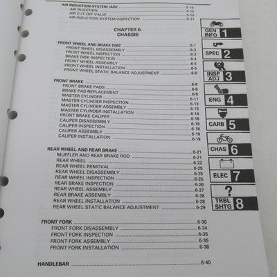 Yamaha OEM XVS650K(C) XVS650AK(C) Service Manual LIT-11616-11-16 LIT-1