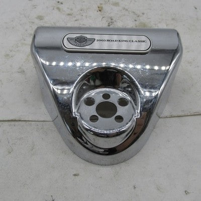 Harley OEM Chrome 100th Anniversary Handlebar Clamp Nacelle Road King