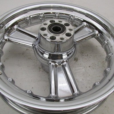 Alcoa Harley Detonator 3-Spoke Chrome Rear Wheel 16"x3" 1" Axle Softai