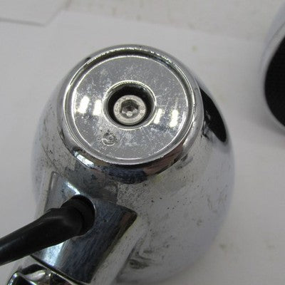 Pair of Kicker Chrome Handlebar Mounted Enclosed Speakers Weather Proo