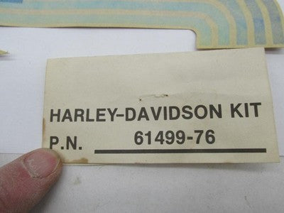 Harley-Davidson Genuine OEM NOS 1976 AMF Gas Tank Decal Kit Set 61499