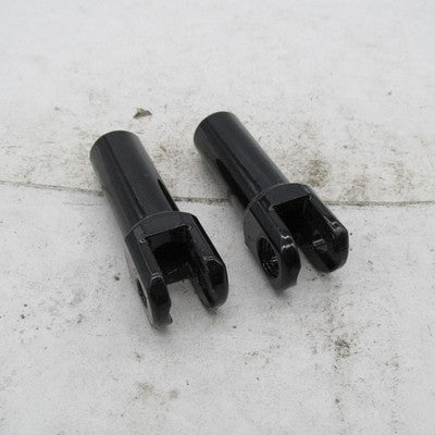 Pair of Harley Davidson Softail Rear Footpeg Support Mounts Gloss Blac