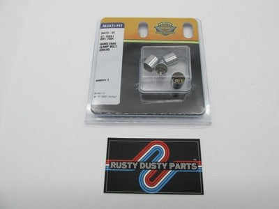 Harley-Davidson OEM NOS Chrome Handlebar Clamp Bolt Cover Kit 4 Pack 9
