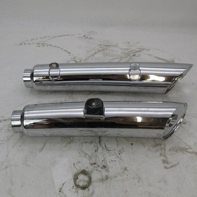 Pair of Harley Davidson OEM Stock V-Rod VRSC Chrome Mufflers 65153-01