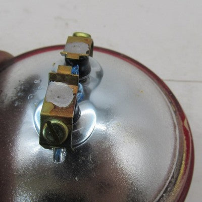 Vintage Harley Davidson OEM Single 12v Red Lens Pursuit and Spot Lamp